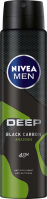 Nivea - Men - Deep Black Carbon Amazonia 48H Anti-Perspirant - Antyperspirant w aerozolu dla mężczyzn - 250 ml