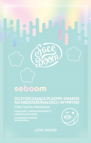 BodyBoom - FaceBoom - Seboom - Cleansing Patches - Oczyszczające plastry-kwiatki na niedoskonałości i wypryski - 20 sztuk