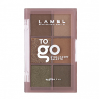 LAMEL - TO GO Eyeshadow Palette - Mini paleta 6 cieni do powiek - 403 Cold Brown - 6 g