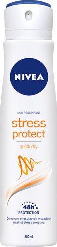 Nivea - Anti-Perspirant - Stress Protect Quick Dry 48H- Antyperspirant w aerozolu dla kobiet - 250 ml