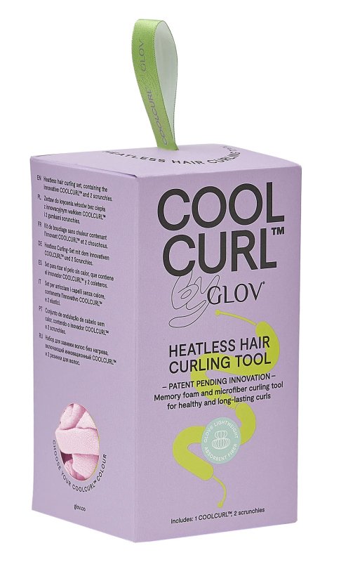 Curling Powder GLOV Cool Curl Heatless Hair Curling Kit - Powder Pink