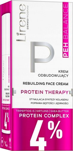 Lirene - PEH BALANCE - Rebuilding Face Cream - Odbudowujący krem z 4% kompleksem proteinowym - 40 ml