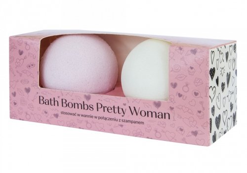 LaQ - Bath Bombs - Pretty Woman - Zestaw kul kąpielowych - Niezapominajka i Magnolia - 2 x 120 g 