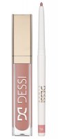DESSI - Lip Makeup Set - Say Yes Lipstick - 11 Kiss Me + Lip Liner 15 - Limited Collection