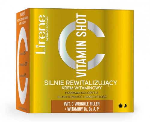 Lirene - VITAMIN SHOT - Silnie rewitalizujący krem witaminowy - Dzień i Noc - 50 ml