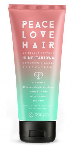BARWA - PEACE LOVE HAIR - Natural Humectant Conditioner - Naturalna odżywka humektantowa do włosów o każdej porowatości - 180 ml 