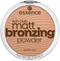 Essence - Sun Club - matt bronzing powder - Matujący puder brązujący - 01 - NATURAL - 01 - NATURAL