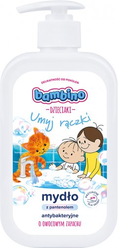 Bambino - DZIECIAKI - Antybakteryjne mydło z pantenolem o owocowym zapachu - 500 ml