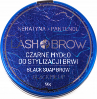Lash Brow - BLACK SOAP BROW - Black Me Up - Czarne mydło do stylizacji brwi - 50 g 