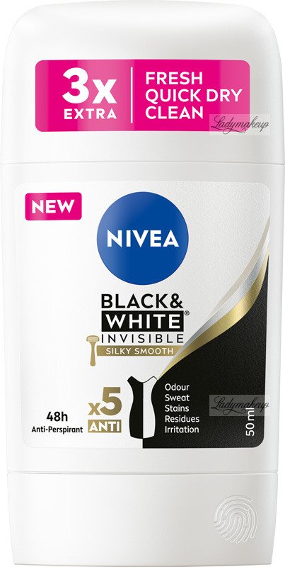 Nivea - Black & White Invisible Silky Smooth 48H - Anti-Perspirant