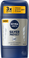 Nivea - Men - Silver Protect 48H Anti-Perspirant - Antyperspirant w sztyfcie dla mężczyzn - 50 ml