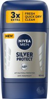 Nivea - Men - Silver Protect 48H Anti-Perspirant - Anti-perspirant stick for men - 50 ml