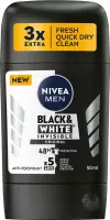 Nivea - Men - Black & White Invisible - Original - 48H Anti-Perspirant - Antyperspirant w sztyfcie dla mężczyzn - 50 ml