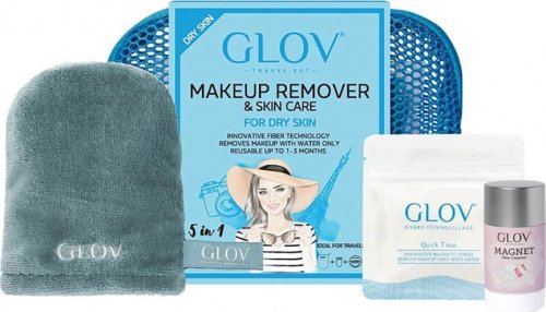 GLOV - TRAVEL SET - Makeup Remover & Skin Care for Dry Skin - Zestaw podróżny do demakijażu twarzy do cery suchej
