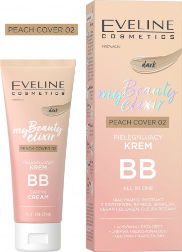 Eveline Cosmetics - My Beauty Elixir - Peach Cover - Pielęgnujący krem BB - 30 ml - 02
