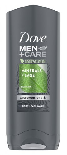 Dove - Men+Care - Elements - Minerals + Sage - Body and Face Wash - Żel pod prysznic do mycia ciała i twarzy dla mężczyzn - 400 ml