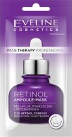 Eveline Cosmetics - Face Therapy Professional - Retinol Ampoule Mask - Przeciwzmarszczkowa maseczka do twarzy z 0,2% retinolem - 8 ml