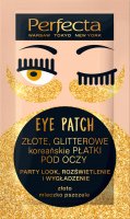 Perfecta - Eye Patch - Złote, glitterowe koreańskie płatki pod oczy - 1 para
