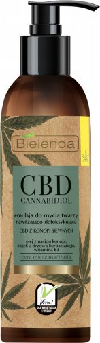 Bielenda - CBD CANNABIDIOL - Moisturizing and detoxifying face wash emulsion - 175 g