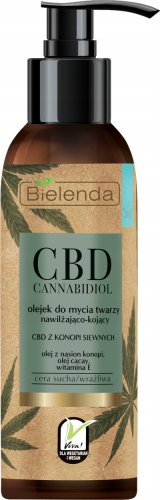Bielenda - CBD CANNABIDIOL - Moisturizing and soothing face wash oil - 140 ml