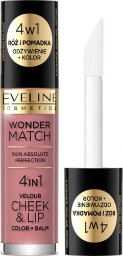 Eveline Cosmetics - Wonder Match - Velor Cheek & Lip - Liquid blush and lipstick - 4.5 ml - 02