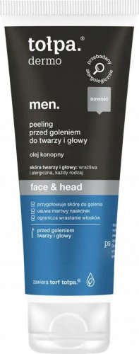 Tołpa - Dermo Men Face & Head - Żel - Pianka do mycia i golenia twarzy i głowy - 100 ml