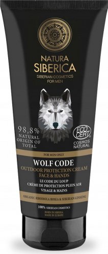NATURA SIBERICA - MEN - WOLF CODE - Ochronny krem do twarzy i dłoni na każdą pogodę dla mężczyzn - 80 ml