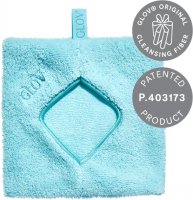 GLOV - WATER ONLY MAKEUP REMOVER - Wielorazowy ręcznik do demakijażu i oczyszczania skóry - BOUNCY BLUE