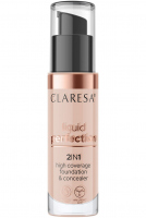 CLARESA - LIQUID PERFECTION 2IN1 - HIGH COVERAGE FOUNDATION & CONCEALER - 34 g - 104 - NUDE - 104 - NUDE