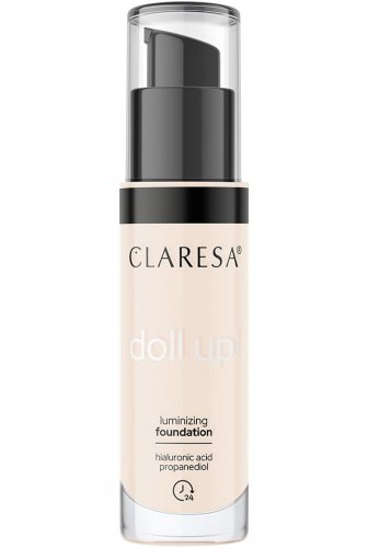CLARESA - DOLL UP! - LUMINIZING FOUNDATION - Rozświetlający podkład do twarzy - 34 g - 02 - lLIGHT