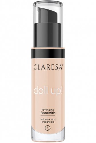 CLARESA - DOLL UP! - LUMINIZING FOUNDATION - Rozświetlający podkład do twarzy - 34 g - 05 - DEEP-MEDIUM