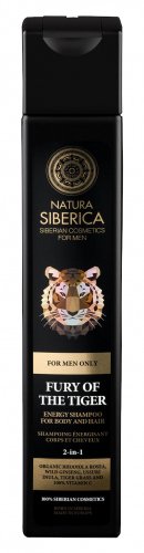 NATURA SIBERICA - MEN - FURY OF THE TIGER - Natural energizing hair and body shampoo for men - 250 ml