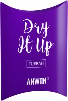 ANWEN - DRY IT UP - Turban do włosów z wiskozy bambusowej - CIEMNY FIOLET