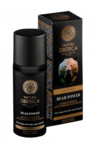 NATURA SIBERICA - MEN - BEAR POWER - Naturalny, przeciwzmarszczkowy krem do twarzy dla mężczyzn - 50 ml