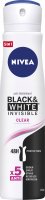 Nivea - Anti-Perspirant - Black & White Invisible - Antyperspirant w aerozolu dla kobiet - CLEAR - 250 ml   