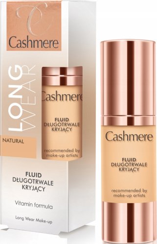 Cashmere - LONG WEAR Make-Up -  Długotrwale kryjący fluid do twarzy - 30 ml  - NATURAL