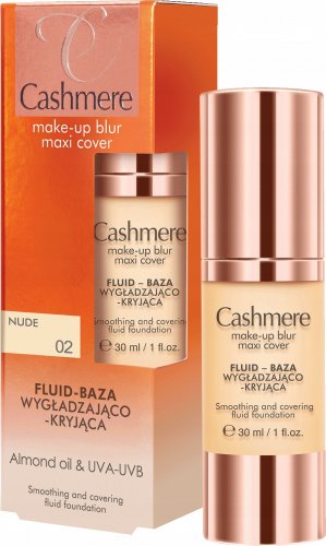 Cashmere - Make-Up Blur Maxi Cover - Smoothing and covering fluid base - 30 ml - 02 NUDE