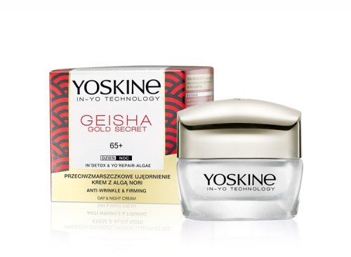 YOSKINE - GEISHA GOLD SECRET 65+ Anti-Wrinkle & Firming Day & Night Cream - Anti-wrinkle and firming cream with nori algae - 50 ml