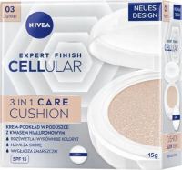 Nivea - Cellular - 3in1 Care Cushion - Cream-foundation in a pillow with hyaluronic acid SPF15 - 15 g - 03 Dunkel - 03 Dunkel
