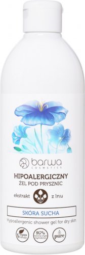 BARWA - BARWA HIPOALERGICZNA - Hipoalergiczny żel pod prysznic z ekstraktem z lnu - Skóra sucha