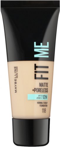 MAYBELLINE - FIT ME! Liquid Foundation For Normal To Oily Skin With Clay - 118 