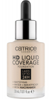 Catrice - HD LIQUID COVERAGE FOUNDATION - Wodoodporny podkład kryjący do twarzy - 30 ml - 005 - IVORY BEIGE - 005 - IVORY BEIGE