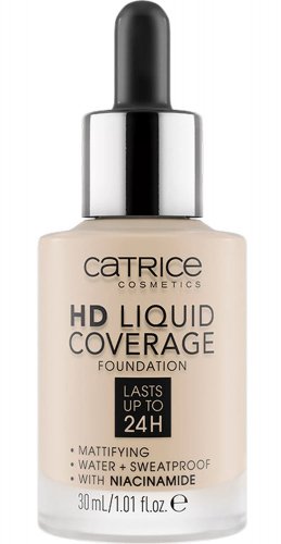 Catrice - HD LIQUID COVERAGE FOUNDATION - Wodoodporny podkład kryjący do twarzy - 30 ml - 005 - IVORY BEIGE