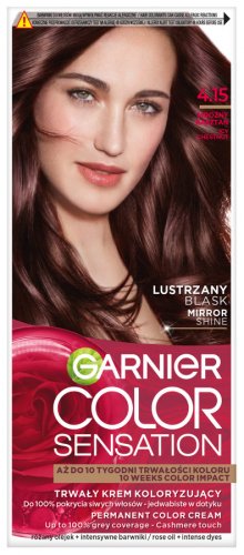 GARNIER - COLOR SENSATION - Trwały krem koloryzujący do włosów - 4.15 Mroźny Kasztan