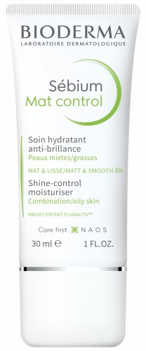 BIODERMA - Sebium Mat Control - Shine Control Moisturiser - Mattifying moisturizing cream for combination and oily skin - 30 ml