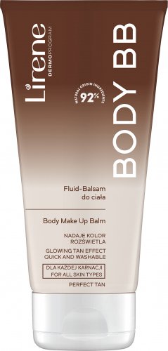 Lirene - BODY BB - BODY MAKE UP BALM - Illuminating fluid - body balm - PERFECT TAN - 175 ml