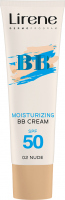 Lirene - MOISTURIZING BB CREAM - Moisturizing coloring cream - SPF 50 - 30 ml - 02 - NUDE - 02 - NUDE