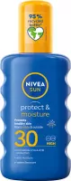 Nivea - SUN - Protect & Moisture - Spray Lotion for Sunbathing - SPF 30 - 200 ml