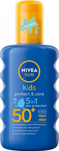 Nivea - SUN - KIDS - Protect & Moisture 5in1 - Balsam do opalania w spray'u dla dzieci - Wodoodporny - SPF 50+ - 200 ml