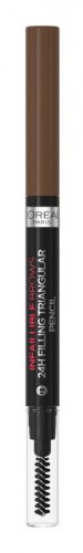 L'Oréal - INFAILLIBLE BROWS - 24H FILLING TRIANDULAR PENCIL - Automatyczna kredka do brwi ze szczoteczką - 5.0 LIGHT BRUNETTE